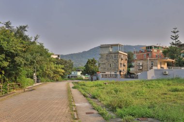 23 Temmuz 2021 Mui Wo 'daki Sun Lung Wai köyünün manzarası.