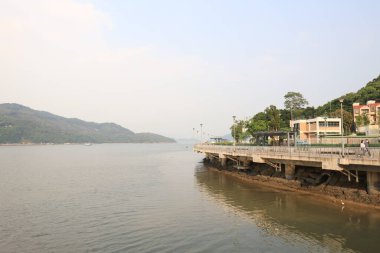 23 Temmuz 2021 'de bir kasabanın ortasında, Mui Wo, hk