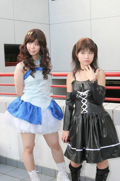 Japońska Postać Anime Cosplay Poza Anime Event Lipiec 2005 — Zdjęcie stockowe
