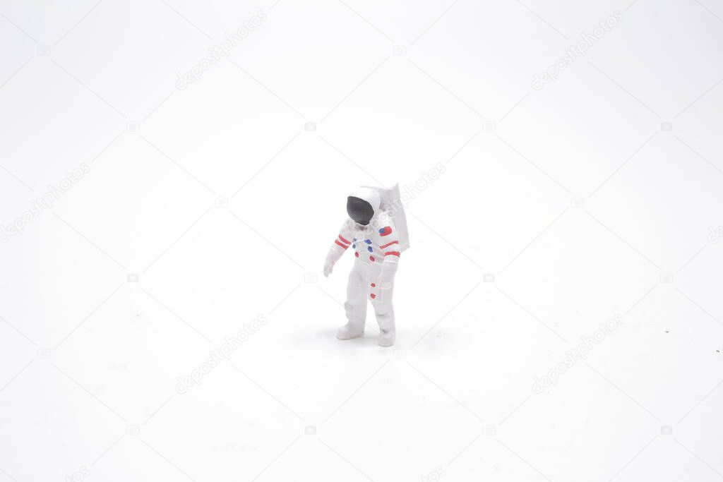 the mini figure of the Astronaut in a space suit