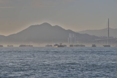 22 Temmuz 2021 Tsing Yi, Taşkesiciler Köprüsü Hong Kong