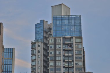 22 Temmuz 2021 Hong Kong 'daki kalabalık apartmanlar.