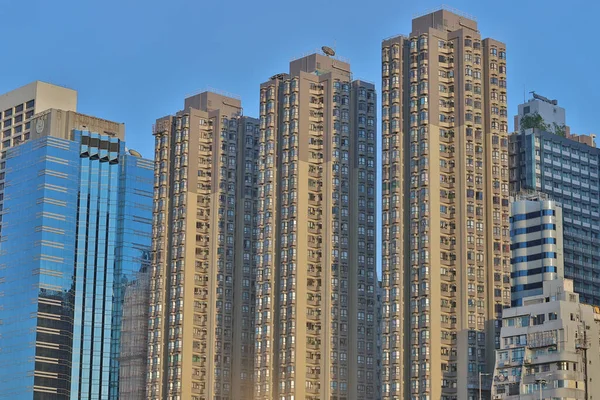 Juillet 2021 Les Immeubles Appartements Bondés Hong Kong — Photo