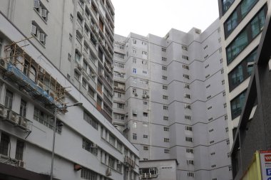 31 Temmuz 2021 Kwai Chung Yolu 'ndaki Sanayi Binası.