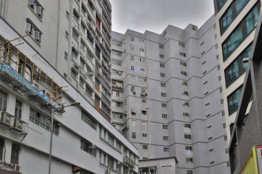 31 Temmuz 2021 Kwai Chung Yolu 'ndaki Sanayi Binası.