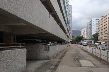 31 Temmuz 2021 Kwai Chung Yolu 'ndaki Sanayi Binası.