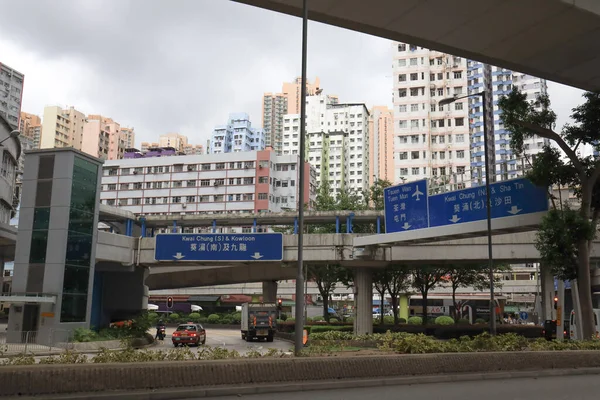 Julho 2021 Viaduto Kwai Hing Hong Kong — Fotografia de Stock