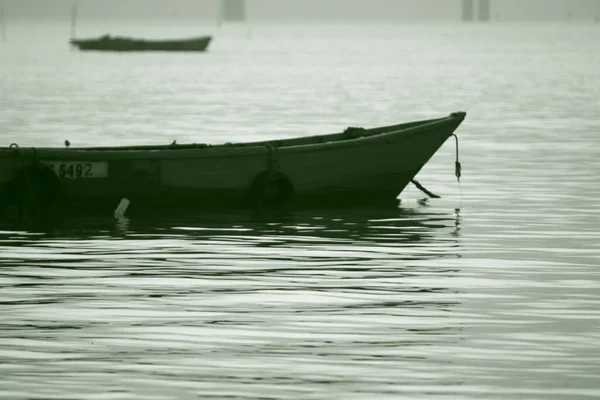 Rybářské Lodě Přístavu Úsvitu Lau Fau Shan Hong Kong — Stock fotografie