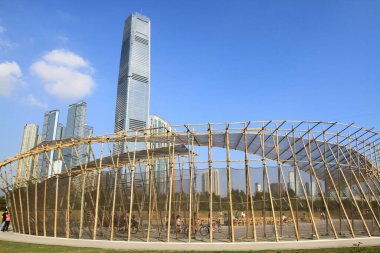 31 Ocak 2010 ICC gökdeleni, Batı Kowloon Hong Kong Çin