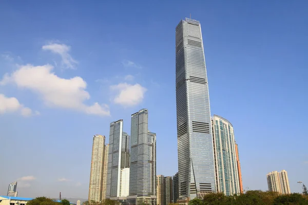 2010年1月31日香港西九龙Icc摩天大楼 — 图库照片