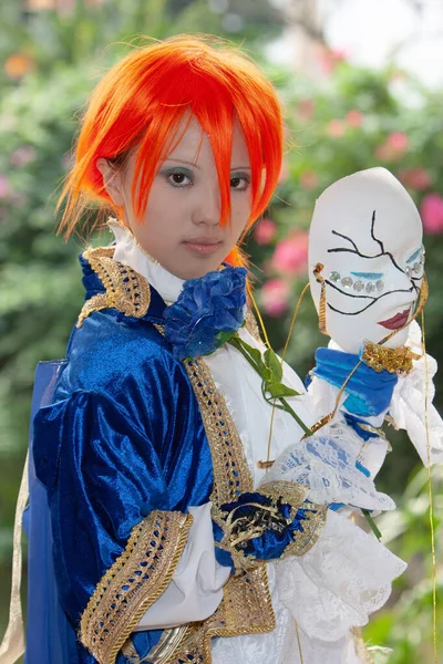 Okt 2007 Het Portret Van Een Mooi Meisje Cosplay — Stockfoto