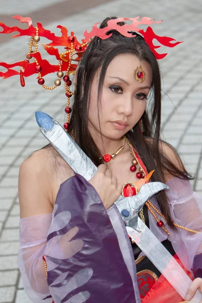 Oct 2007 Potret Seorang Gadis Cantik Dalam Cosplay — Stok Foto