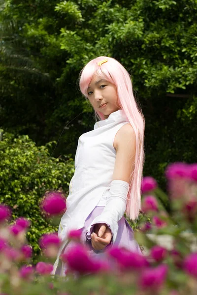 Julho 2006 Japão Anime Cosplay Retrato Cosplay Menina — Fotografia de Stock