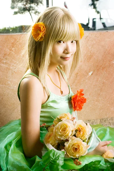 Japan Anime Cosplay Portrait Des Mädchens Cosplay — Stockfoto