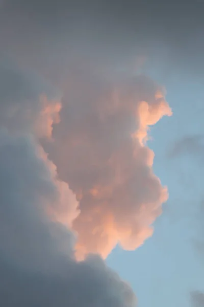 Yazın Gün Batımında Gökyüzünde Bir Bulut — Stok fotoğraf