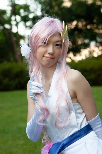 Portrait Une Belle Fille Cosplay Juillet 2007 — Photo