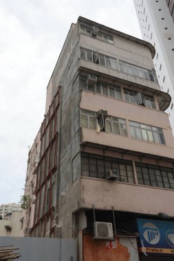 7 Ağustos 2021 Wan Chai, Hk 'deki konut ve ofis binası.