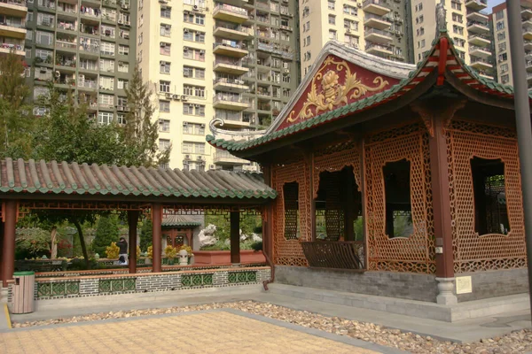 Dez 2004 Orientalisch Chinesischer Garten Und See Laichikok Regierungspark Hongkong — Stockfoto