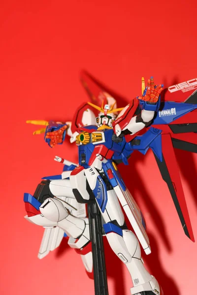 厳選されたガンダムアクションフィギュアモデル — ストック写真