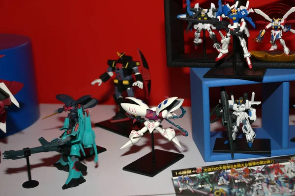 Modelos Figura Ação Gundam Selecionados — Fotografia de Stock