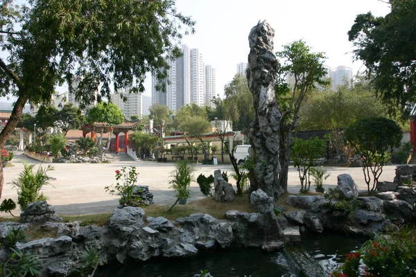 Dec 2004 Trädgården Ching Chung Koon Ligger Tuen Mun — Stockfoto