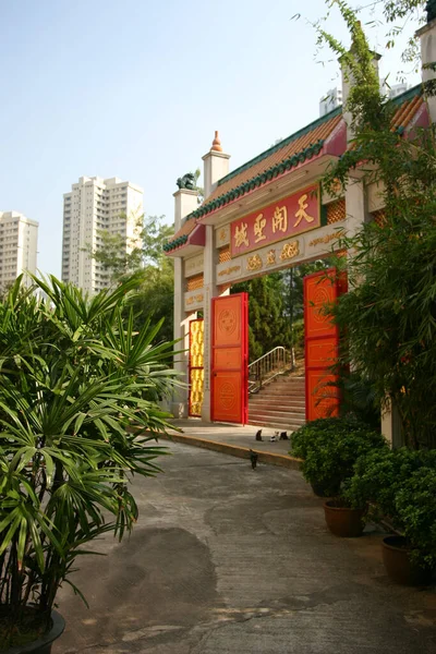 2004年12月12日在香港屯门清钟观光寺 — 图库照片