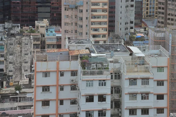 Uitzicht Stadsgezicht Gebouwen Van Mong Kok Kowloon Hong Kong Aug — Stockfoto