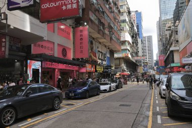 Yoğun Sokak, Mong Kok, Hong Kong, 15 Ağustos 2021 