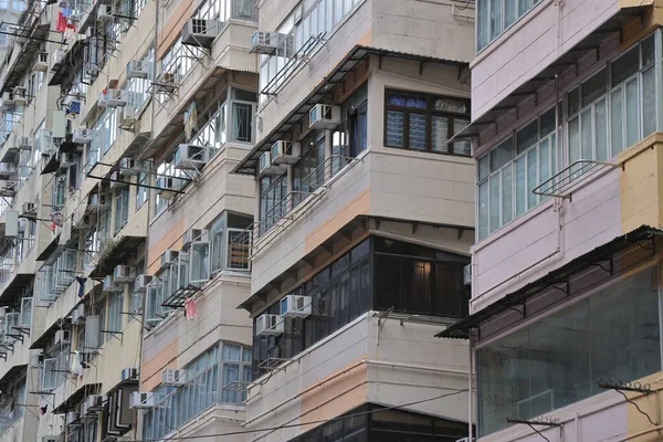 Авг 2021 Гонконг Старые Многоквартирные Дома Тонг Лау Панельные Блоки — стоковое фото