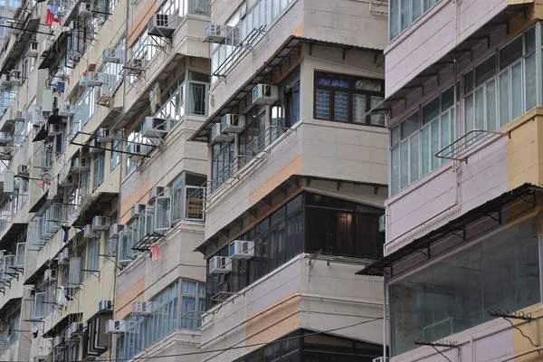 Août 2021 Hong Kong Vieux Bâtiments Habitation Tong Lau Sont — Photo