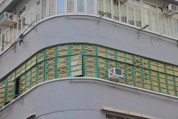 Aug 2021 Hongkong Alte Mietshäuser Oder Tong Lau Sind Plattenbauten — Stockfoto