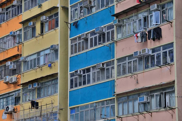 Aug 2021 Old Tenement Buildings Tong Lau Kwa Wan — Stock Photo, Image