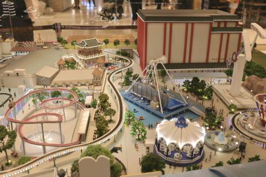  Ölçek temalı bir Park figürü. Şehir Minyatürü 10 Ağustos 2021 