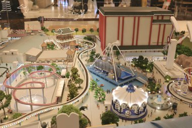  Ölçek temalı bir Park figürü. Şehir Minyatürü 10 Ağustos 2021 