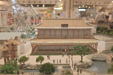  Ölçek temalı bir Park figürü. Şehir Minyatürü 10 Ağustos 2021 