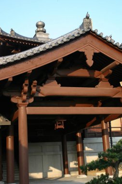 26 Aralık 2004 Çin tapınakları, antik binaların köşeleri.