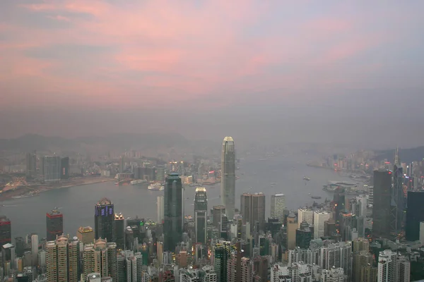 Dez 2004 Blick Auf Hongkong Vom Gipfel — Stockfoto