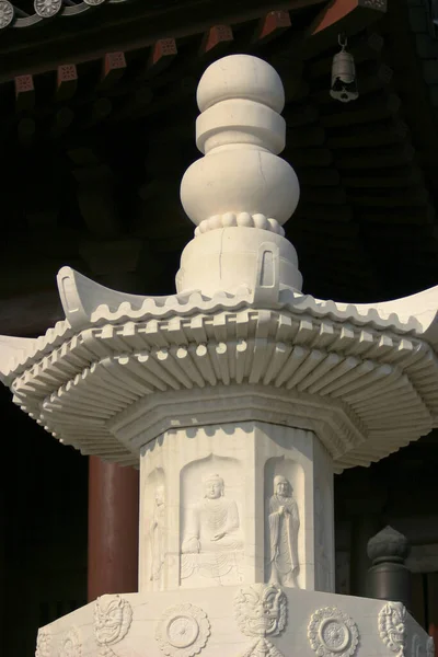 Dec 2004 Traditional Stone Lamp Chi Lin Nunnery — Stock Photo, Image