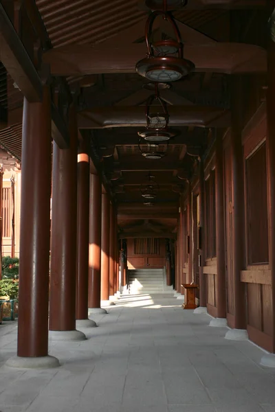 Aralık 2004 Zen Bahçesindeki Çin Verandası — Stok fotoğraf