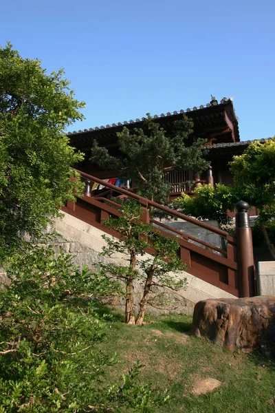 December 2004 Chi Lin Nunnery Tangdynastin Stil Tempel Hongkong Kina — Stockfoto