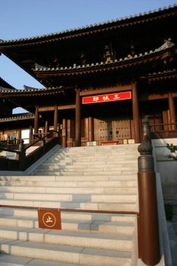 26 Aralık 2004 Chi Lin Nunnery, Tang hanedanlığı tarzı tapınak, Hong Kong, Çin