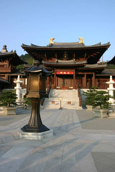 Dec 2004 Chi Lin Nunnery Tempel Tang Dynastie Hong Kong — Stockfoto