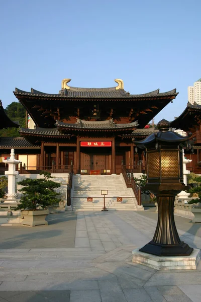 Dec 2004 Chi Lin Nunnery Tempel Tang Dynastie Hong Kong — Stockfoto