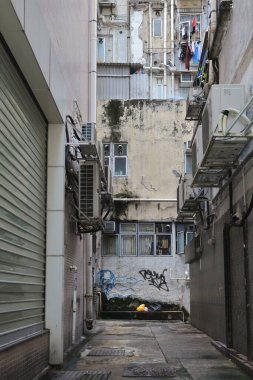 Binaların Ortası, Hong Kong Sokak 13 Ağustos 2021. 