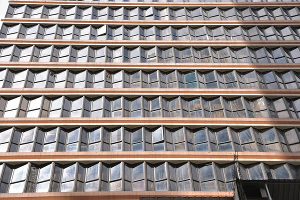 Ago 2021 Edificio Comercio Del Grupo Ventanas Sheung Wan —  Fotos de Stock