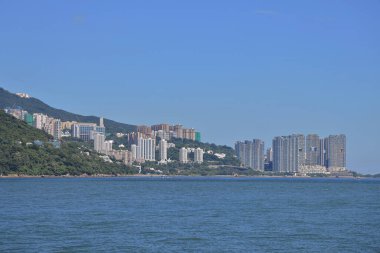 20 Ağustos 2021 Telegraph Bay, Hong Kong manzarası.