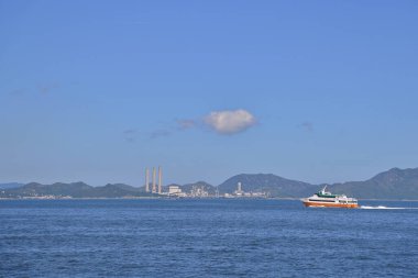 20 Ağustos 2021 Lamma Adası, Hong Kong Elektrik Santrali.