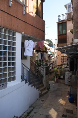 Cheung Chau balıkçı köyü, 20 Ağustos 2021. 