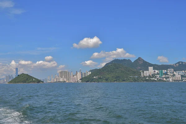 Ago 2021 Paesaggio Del Canale Dello Zolfo Hong Kong — Foto Stock