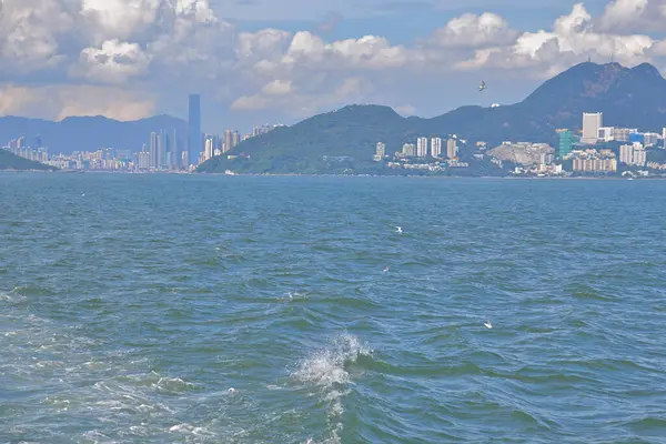 Ago 2021 Paisaje Del Canal Azufre Hong Kong —  Fotos de Stock